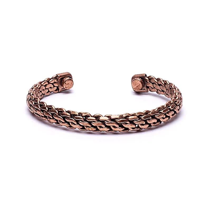 Armband Kupfer geflochten magnetisch -- ±8 mm