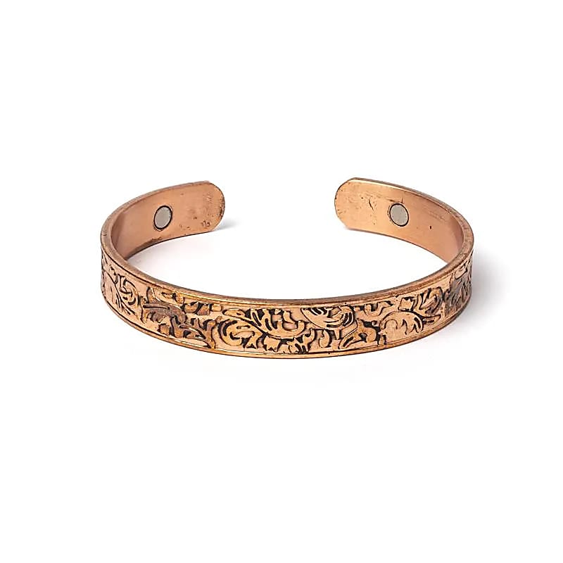 Armband Kupfer Blätter magnetisch -- ±8 mm