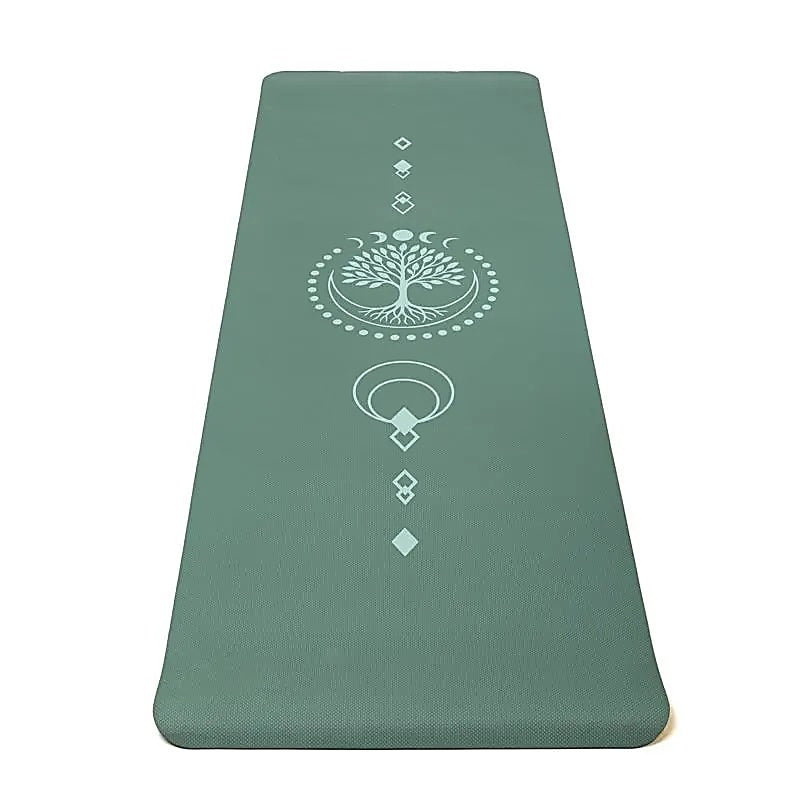 Yogi & Yogini Premium TPE Yoga Matte Lebensbaum grün -- 950 g