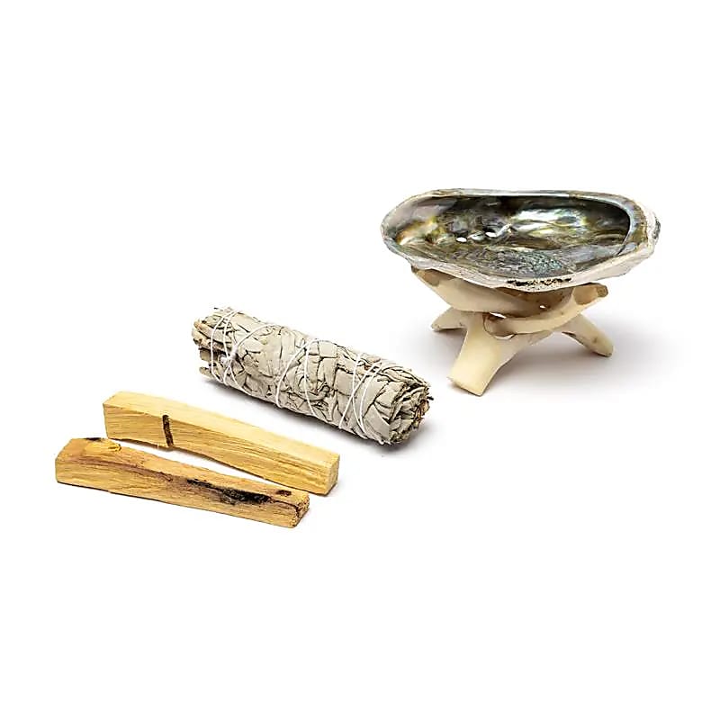 Smudge-Set Weißer Salbei & Palo Santo -- 19,5×12,5×4 cm