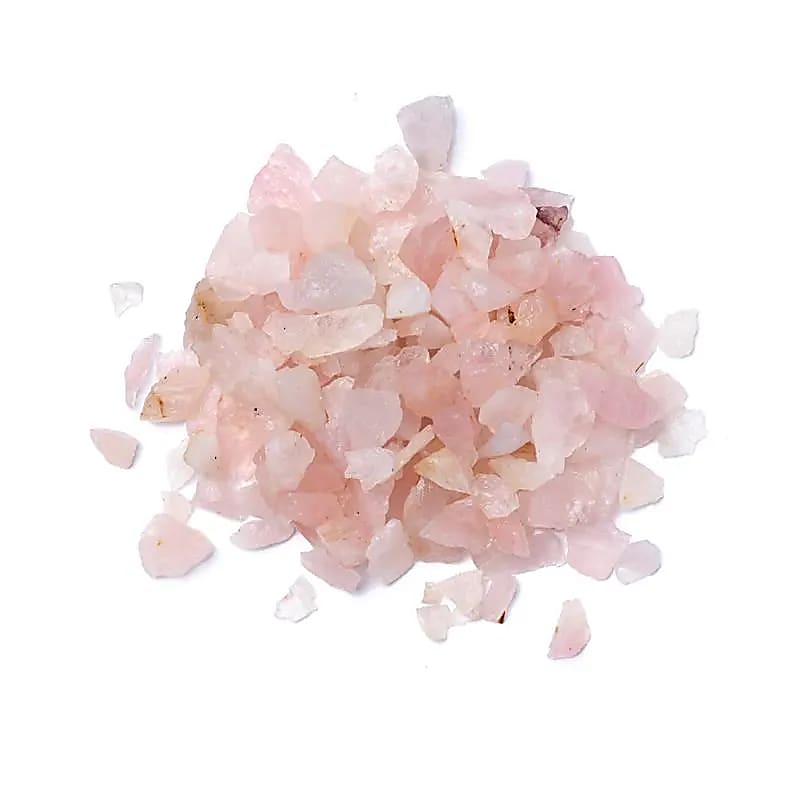Rosenquarz Chips -- ±0.5-1.5cm; ±700g