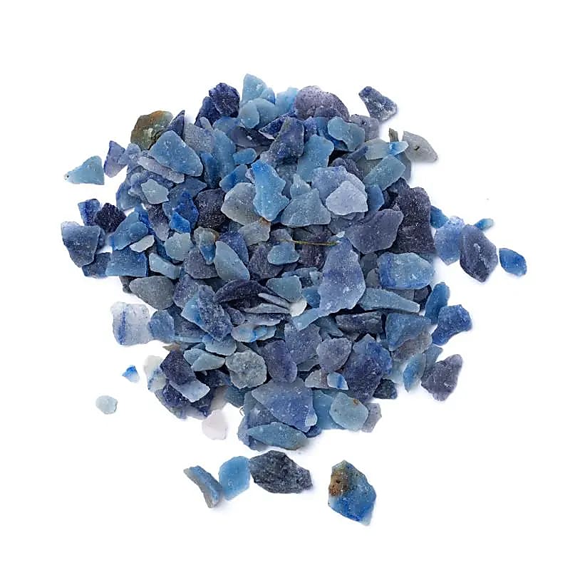 Blaue Quarz Chips -- ±0.5-1.5cm; ±700g
