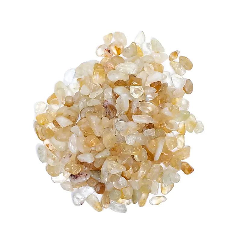 Citrin (gebrannter Amethyst) Trommelsteine A/B-Qualität -- ±800g; ±0.5-2.5cm
