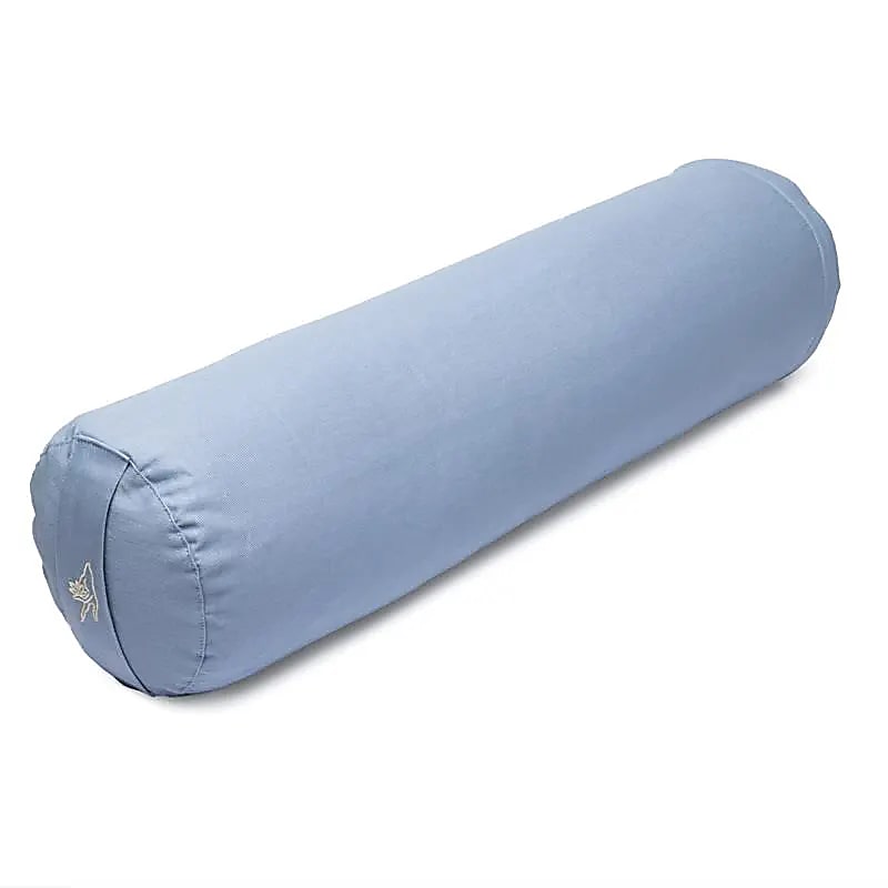 Meditationskissen Bolster blau Bio-Baumwolle (OCS) -- 60x16 cm; 2300 g