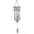 Windspiel mit 22 Klangstäben und Naturholz -- 25 cm