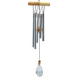 Windspiel fünf Stäbe Holz Kristallwindfänger -- 48 cm