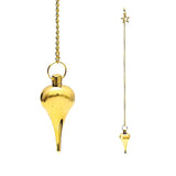 Pendel Stern goldfarben im Samtbeutel -- ±24 cm
