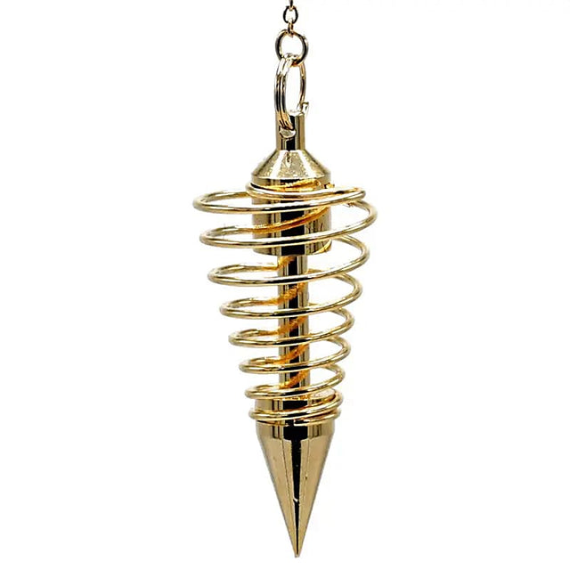 Pendelspirale aus Messing goldfarbig -- 26 g; 6 cm