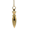 Pendel aus Messing vergoldet -- 14 g; 4.4 cm