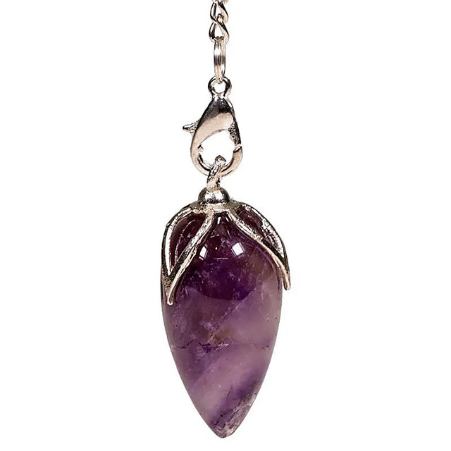 Lotus Pendel Amethyst Spitze -- 2.5-3 cm
