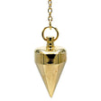 Pendel Messing vergoldet -- 18 g; 3 cm