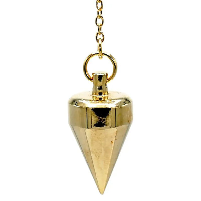 Pendel Messing vergoldet -- 18 g; 3 cm
