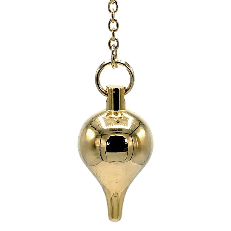 Pendel Messing vergoldet -- 27 g; 3 cm