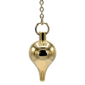 Pendel Messing vergoldet -- 27 g; 3 cm