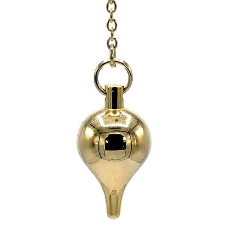 Pendel Messing vergoldet -- 27 g; 3 cm