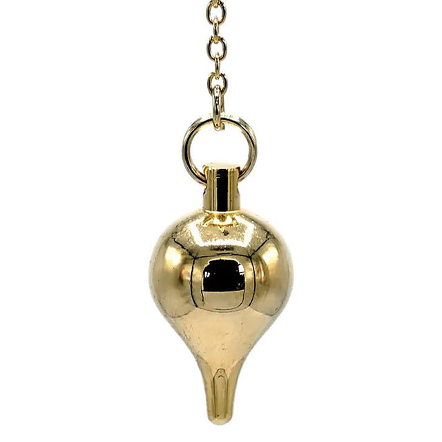 Pendel Messing vergoldet -- 27 g; 3 cm