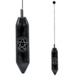 Einhandrute Stahl mit Pentagramm -- 29 cm