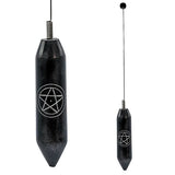 Einhandrute Stahl mit Pentagramm -- 29 cm