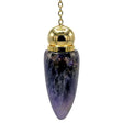 Pendel Messing vergoldet mit Amethystkammer -- 20 g; 5.3 cm
