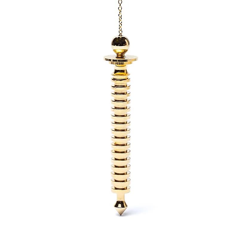 Pendel Messing vergoldet Blume des Lebens -- 10.5cm