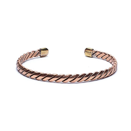 Gedrehtes Armband bronzefarben -- 6cm