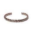 Gedrehtes Armband bronze/goldfarben dreifach Twist -- 6.5cm