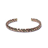 Gedrehtes Armband bronze/goldfarben dreifach Twist -- 6.5cm