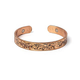 Armband Kupfer Blätter magnetisch -- ±8 mm