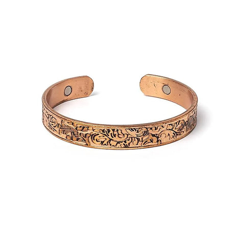 Armband Kupfer Blätter magnetisch -- ±8 mm