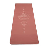 Yogi & Yogini Premium TPE Yoga Matte Lebensbaum mauve -- 950 g