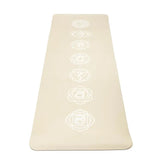 Yogi & Yogini Premium TPE Yoga Matte Chakra beige -- 950 g