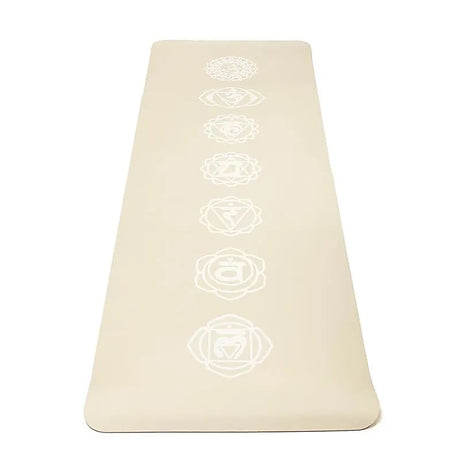 Yogi & Yogini Premium TPE Yoga Matte Chakra beige -- 950 g