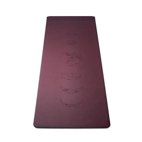 Yogi & Yogini PU Yogamatte Mondphasen aubergine -- ±2500g; ±183x61x0.3cm