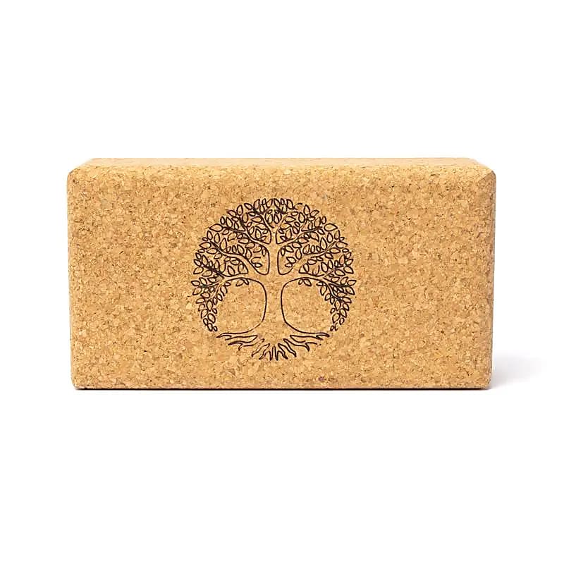 Yogablock Kork Lebensbaum -- 23x12x7,5 cm