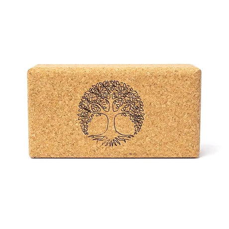 Yogablock Kork Lebensbaum -- 23x12x7,5 cm