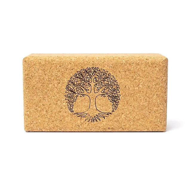 Yogablock Kork Lebensbaum -- 23x12x7,5 cm