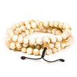 Mala Muschel natur 108 Perlen -- 0,8 cm
