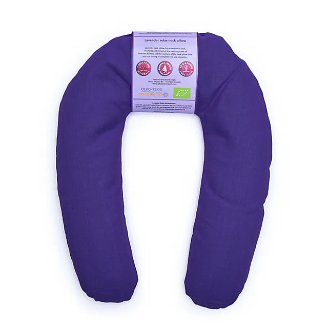 Nackenkissen Lavendel biologisch dunkelviolett -- ±25x20x3cm;  ±440g
