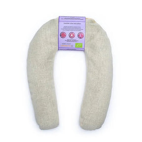 Nackenkissen Lavendel biologisch beige -- ±25x20x3cm;  ±440g