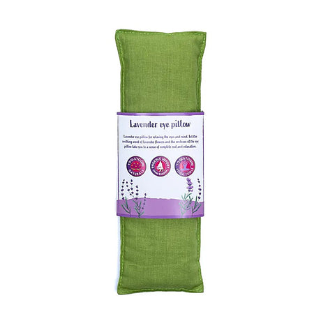Augenkissen Lavendel biologisch olivgrün -- 140 g; 22x8 cm