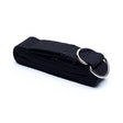 Yogagurt D-Ring Schnalle schwarz Baumwolle -- 250x4cm