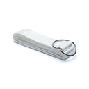 Yogagurt D-Ring Schnalle weiß Baumwolle -- 183x4cm