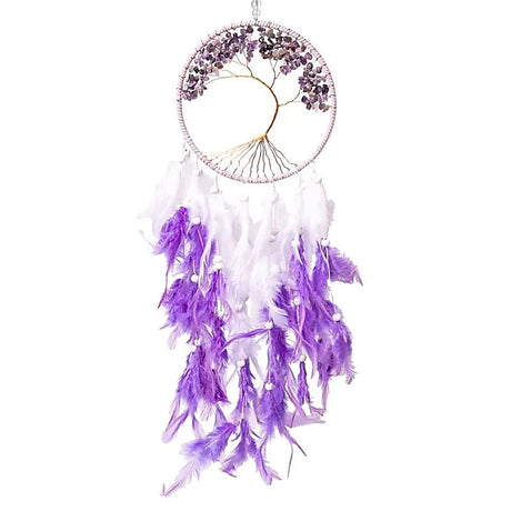 Traumfänger Lebensbaum Amethyst -- ±16x55cm