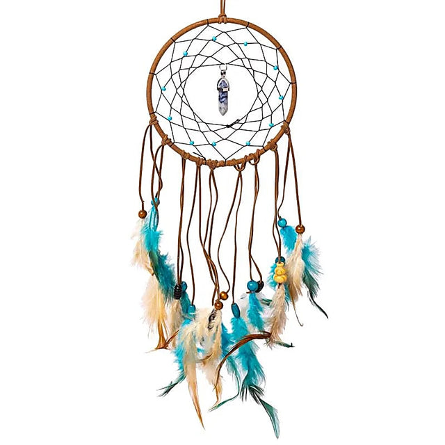 Traumfänger Sodalith mit Pendel – ±13x45cm