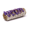 Weißer Salbei Smudge mit purpurner Sinuata Set von 2 -- ±11×3,5 cm; ±30–40 g