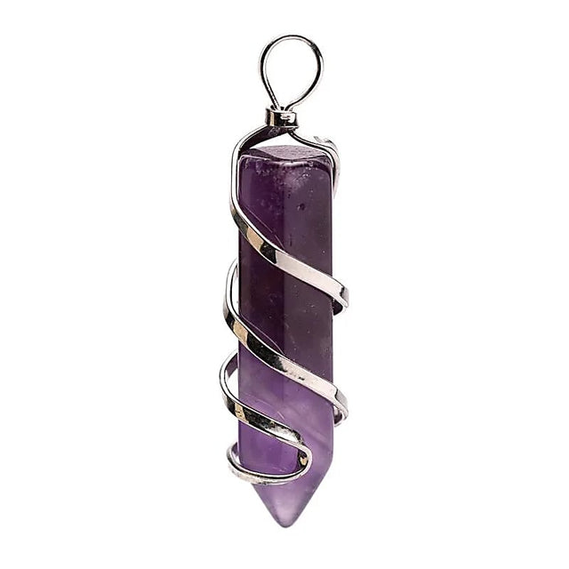 Amethystspitzen-Anhänger -- ±4 cm