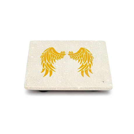 Räucherbrenner Engelsflügel Sandstein -- 10x10 cm