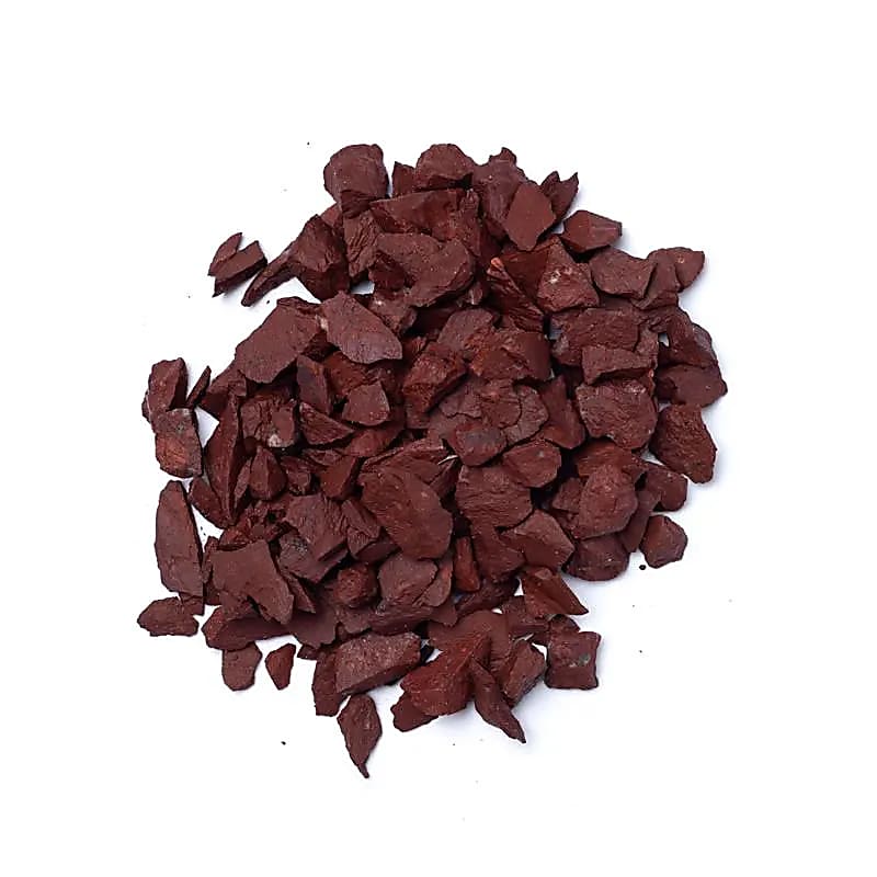Rote Jaspis Chips  -- ±0.5-1.5cm; ±700g