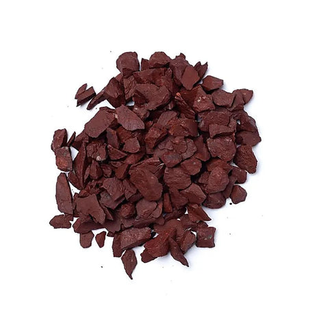 Rote Jaspis Chips  -- ±0.5-1.5cm; ±700g