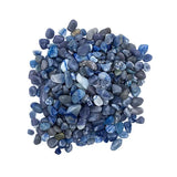 Blauer Quarz Trommelsteine A/B-Qualität  -- ±800g; ±0.5-2.5cm